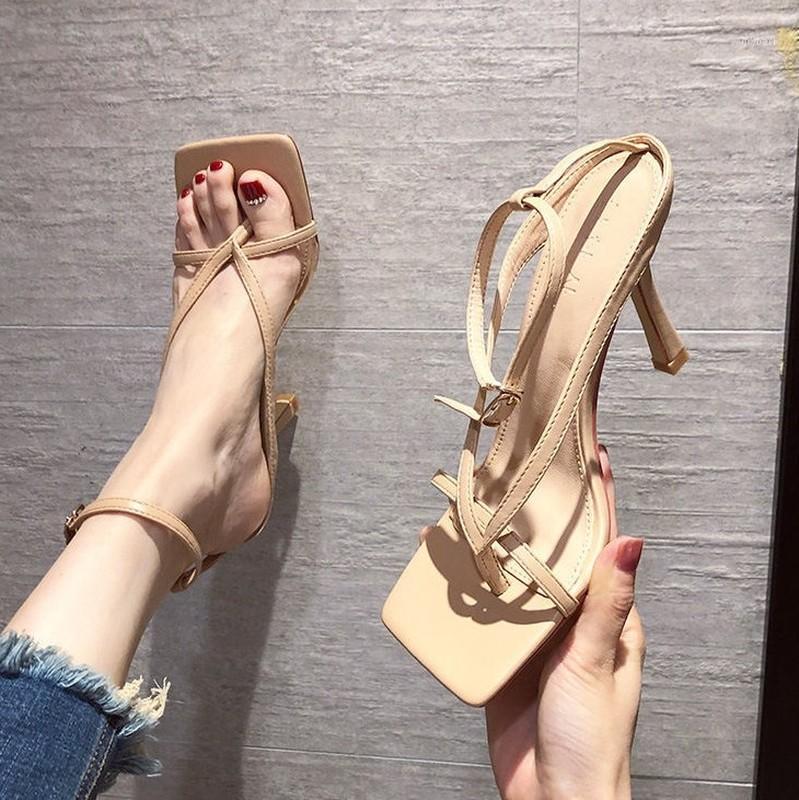

Sandals women 2021 summer new high heels women sandals platform sexy high heels Femmes Sandales ladies flip flops B11561, Blue