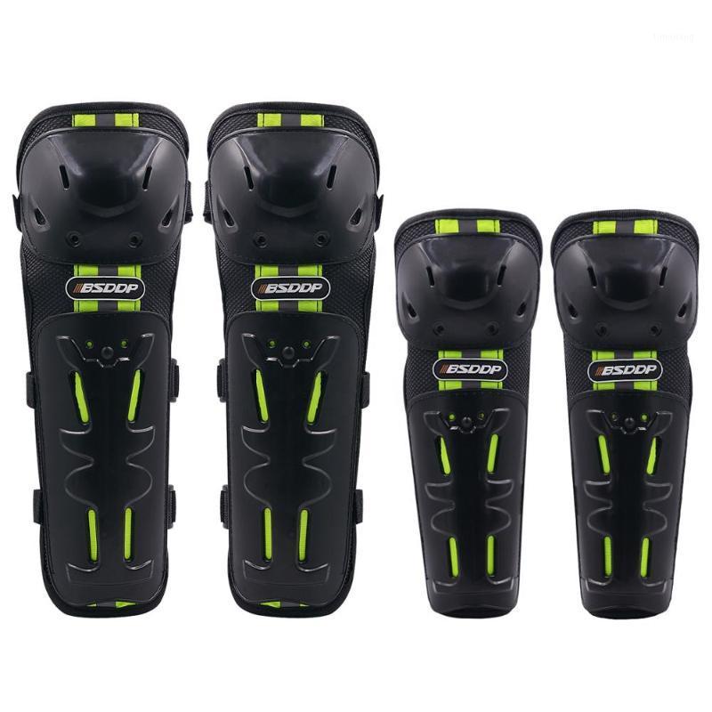 

4PCS Motorcycle Scooter Kneepad Elbow pads Accessory Skate Skiing Silder Protective Gear Protector Sports Guards Safety1, Black