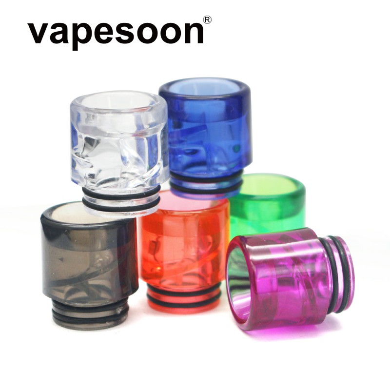 

VapeSoon001 Spiral MTL 810 Drip Tip Wide Bore MouthPiece Anti Spit-Back DripTip 810 For Atomizer RTA RBA