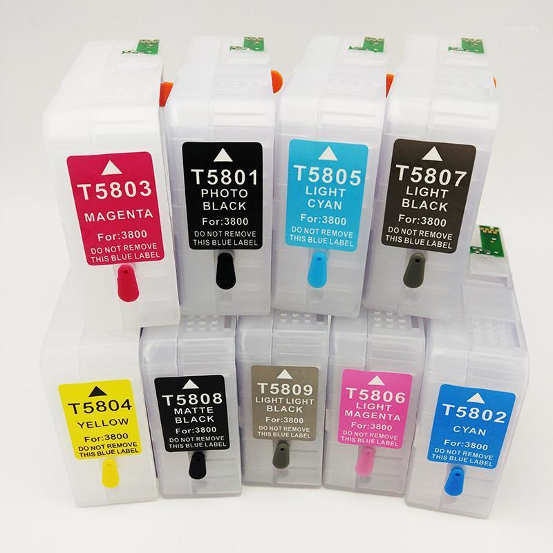 

Vilaxh For Stylus Pro 3800 3880 Printer Refillable Ink Cartridge T5801 T5802 T5803 T5804 T5805 T5806 T5807 T5808 T58091 Cartridges