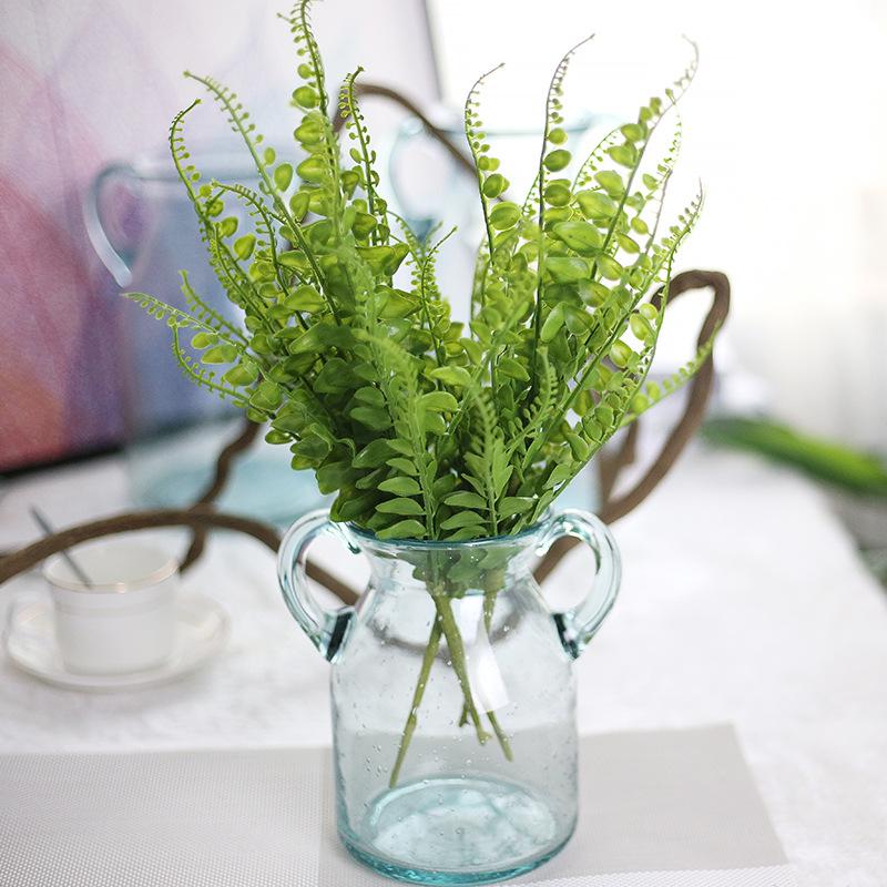 

Decorative Flowers & Wreaths 1Pc Artificial Flower Leaves Plants Pretty Fake Lifelike Plastic Persian Grass Lysimachia Fern Floral Decoratio, Green