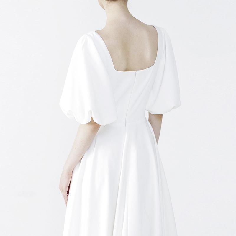 

2021 New Collar Square Buffers Bestates From Wedding Dressed Novia 9DRF, Same as the photos