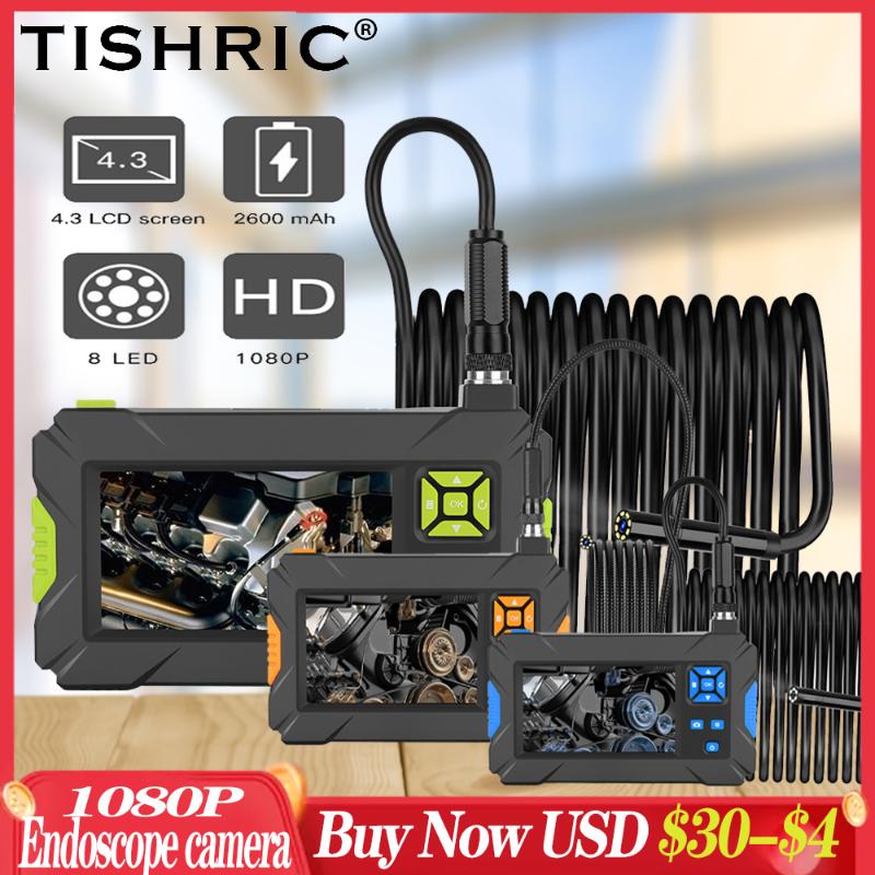 

TISHRIC 5.5mm/8mm HD 1080p 4.3 Inch Display Screen Pipe Camera Inspection Display Usb For Cars