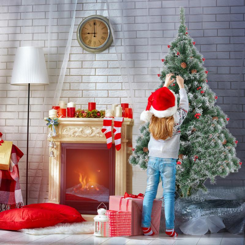 

DIY Felt Christmas Tree New Year'S Door Wall Hanging Ornaments Artificial Tree Kids Toys Christmas Decoration For Home Party