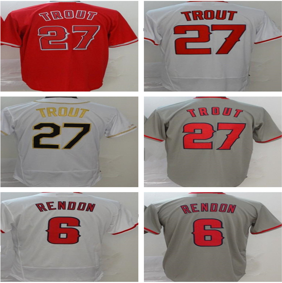 

Custom 27 Mike Trout Jersey 20 21 Anthony Rendon Shohei Ohtani Andrelton Simmons Albert Pujols Justin Upton Arcia Briceno Baseball Jersey, Men's color 4