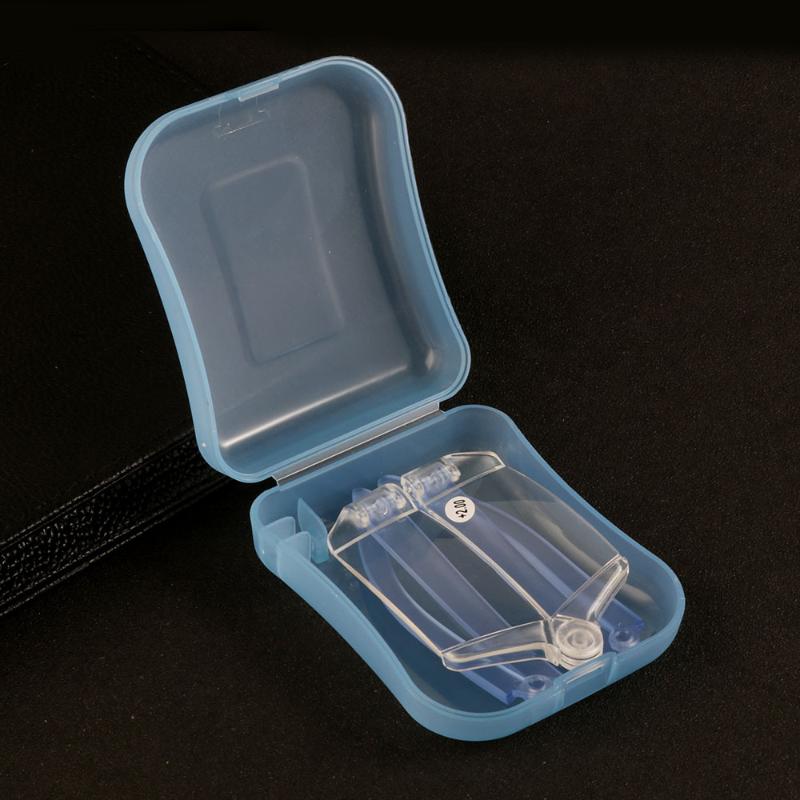 

Sunglasses Frameless Resin Lens Men Women Foldable Transparent Optical Presbyopia Hyperopia Glasses 4 Colors With Case