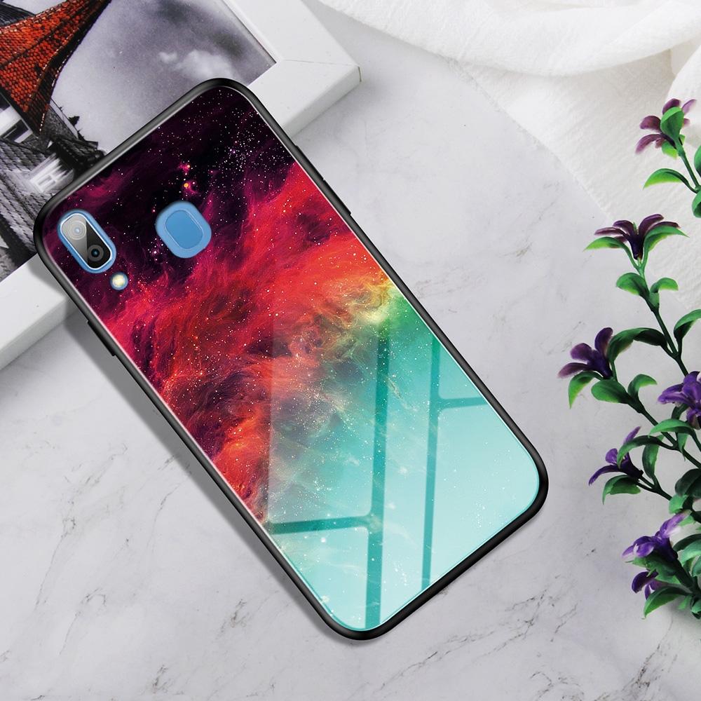 

Shockproof Tempered Glass TPU Case For Galaxy A30