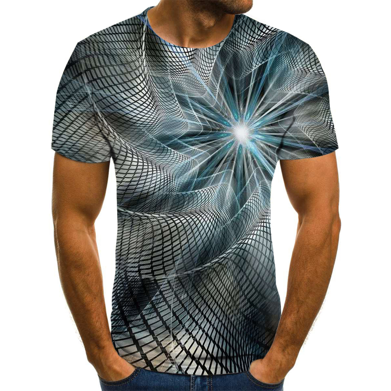 

Fun 3D graphics T-shirt casual men' T-shirt summer fashion tops breathable O-neck shirt T-shirt men' plus size streetwear, E-205