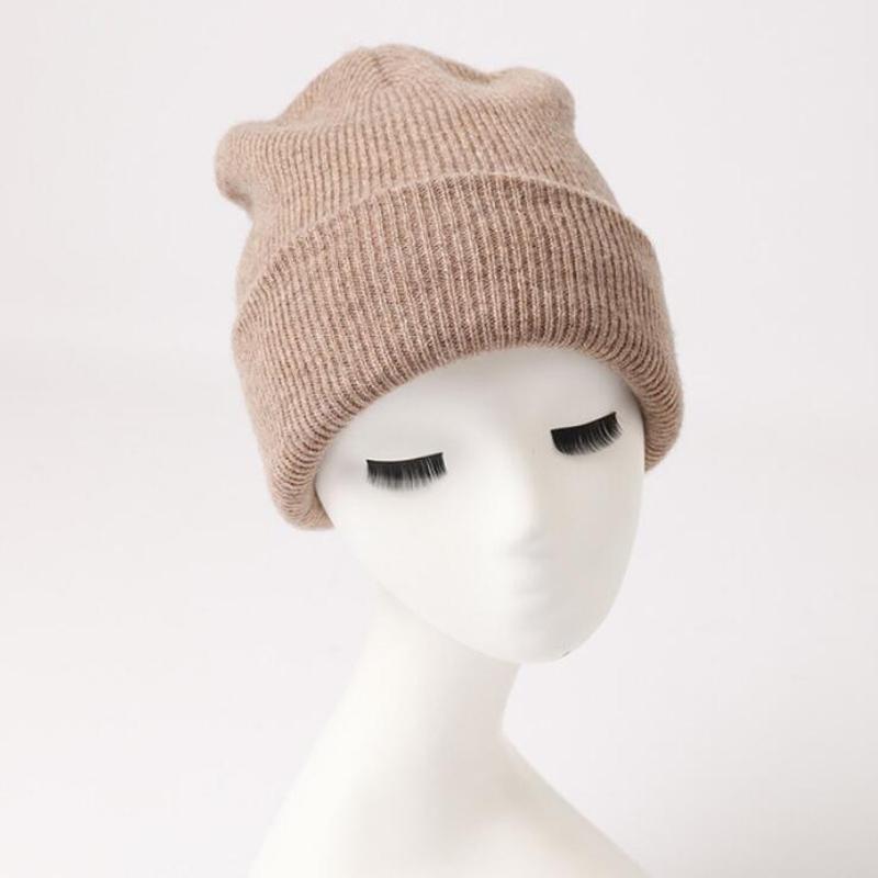 

Cashmere Hat Women Pure cashmere Winter Warm Cap Natural Fabric Soft Warm Hats Free Shipping christmas gifts for women, Black