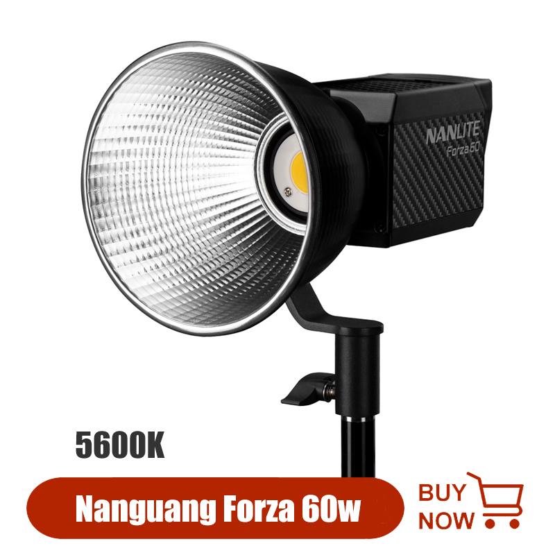 

Nanguang Nanlite Forza 60 Photography lighting 60w LED Light 5600K Outdoor Monolight COB Light Flash Strobe lamp