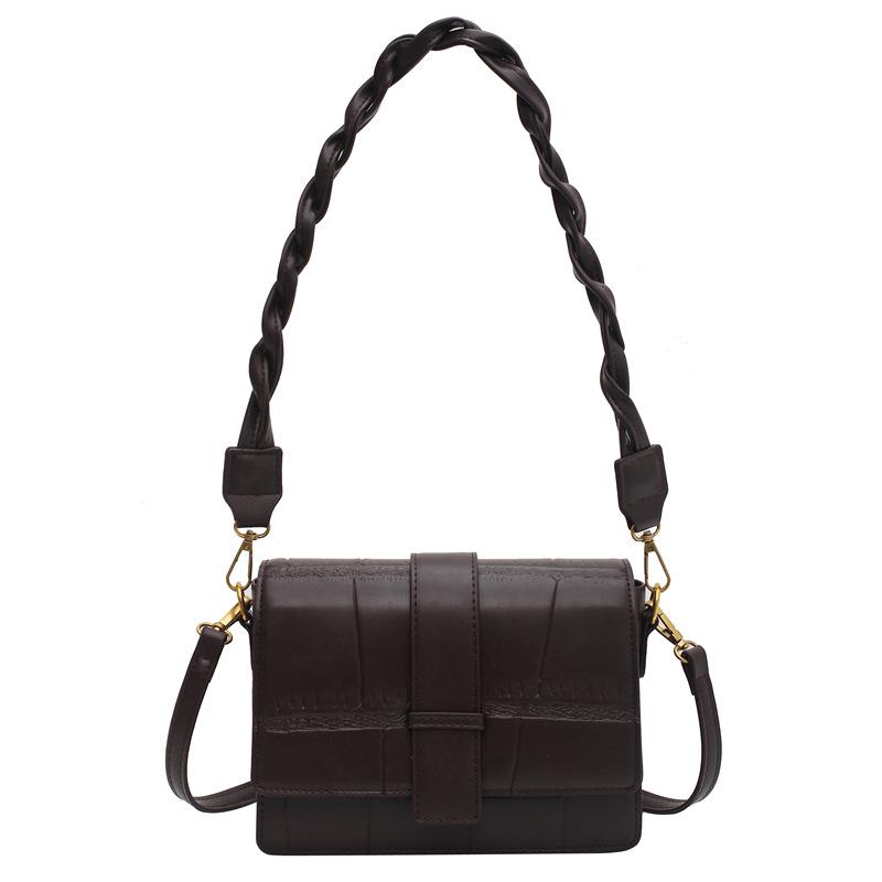 

Women's One Shoulder Messenger Bag versatile ins2021 trend new, Coffee color