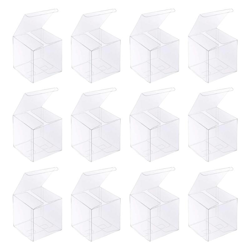 

20pcs Cupcake Packing Boxes Transparent Gift Boxes Cake Ornament