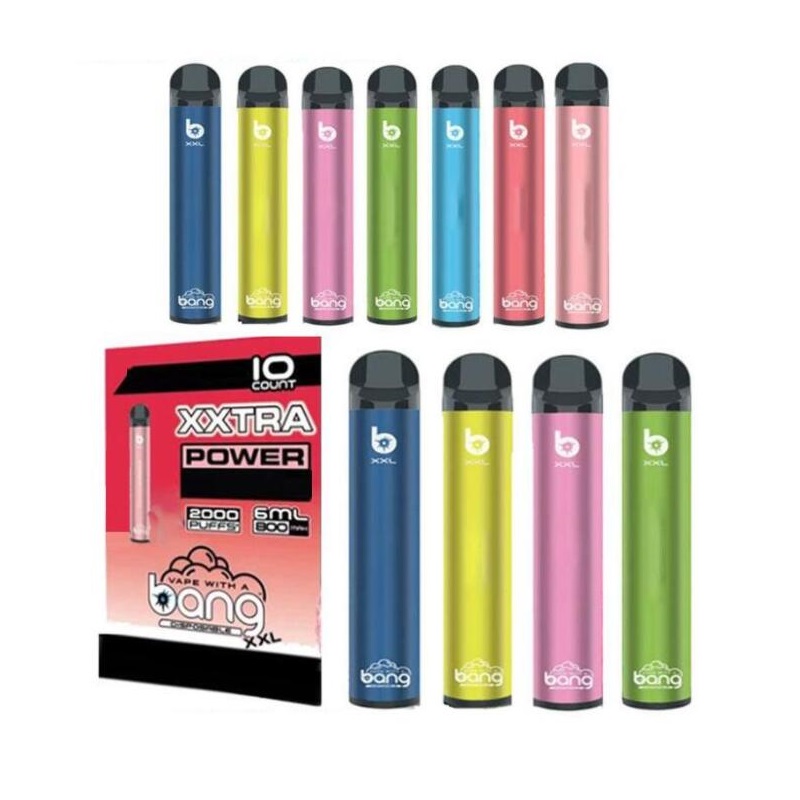 

2021 PUFFS vapes Bang XXL disposable vape pen equipment 6ml box 2000 puffs bang xxtra vs puff Xtra posh plus XL 800MAH battery