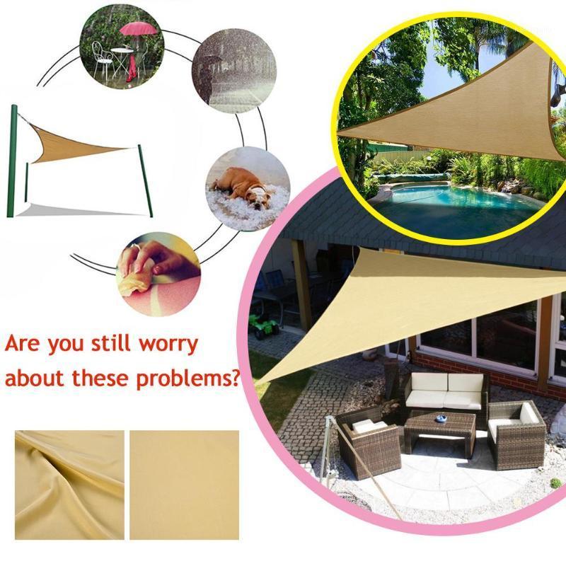 

Triangle Shade Sail Triangle Sunscreen Sky Garden Patio Swimming Pool Awning Outdoor Camping Picnic Tent Outdoor Waterproof Sail1