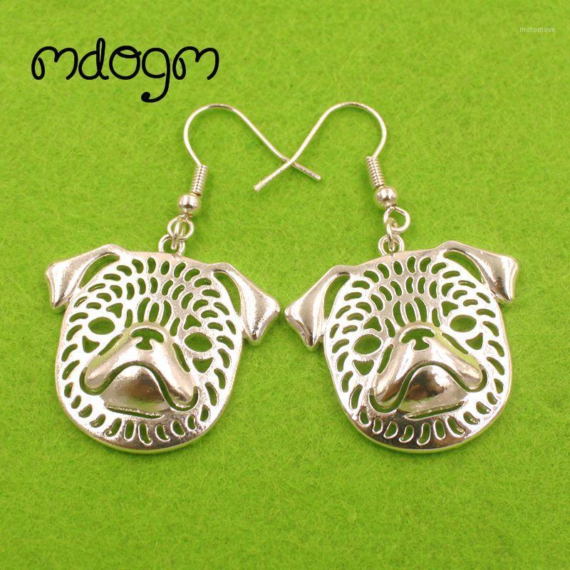 

2020 Cute Brussels Griffon Dog Animal Pendant Drop Earrings Silver-Plate Kawaii Funny Summer For Women Girls Woman Ladies E1191