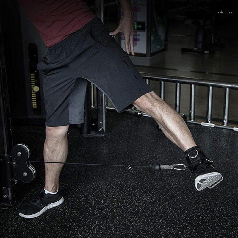 

Adjustable 4 D-Ring Ankle Straps Gym with Foot Strap Ankle Cuffs Thigh Machine Accessories Cable Exercises Fitness Glute Pa U8H41