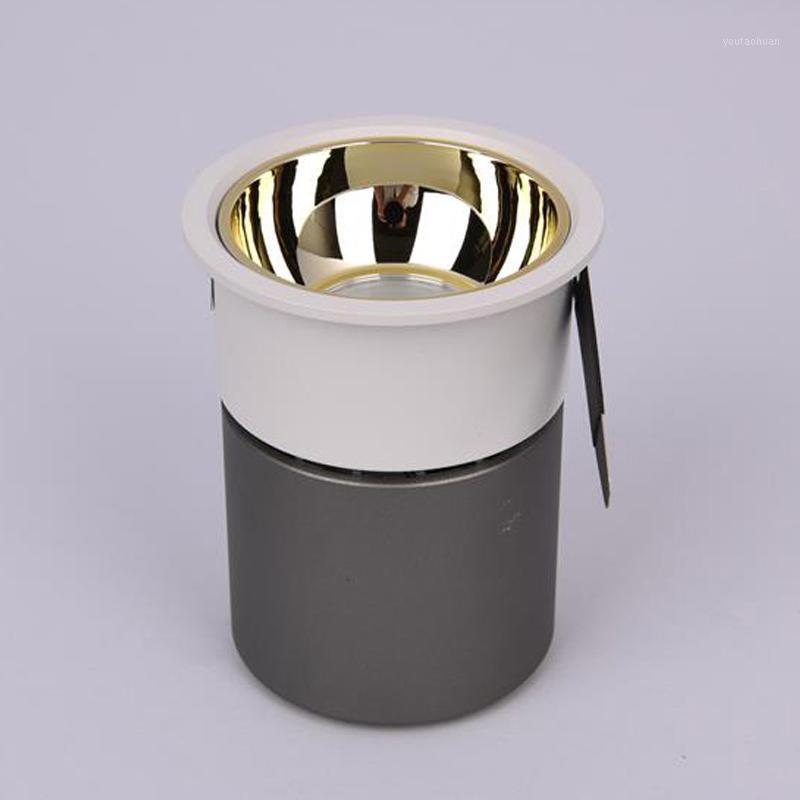 

New 5w 10w15w 20w Cree Led Cob Hotel Downlight Gold Dimmable Embedded Wall Washer light Antiglare Spotlight Gold Silver Black1