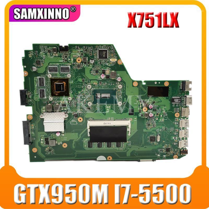 

X751LX Motherboard GTX950M -5500 CPU 4G RAM For Asus X751L K751L X751LX R752L Laptop Motherboard Mainboard 100% test1
