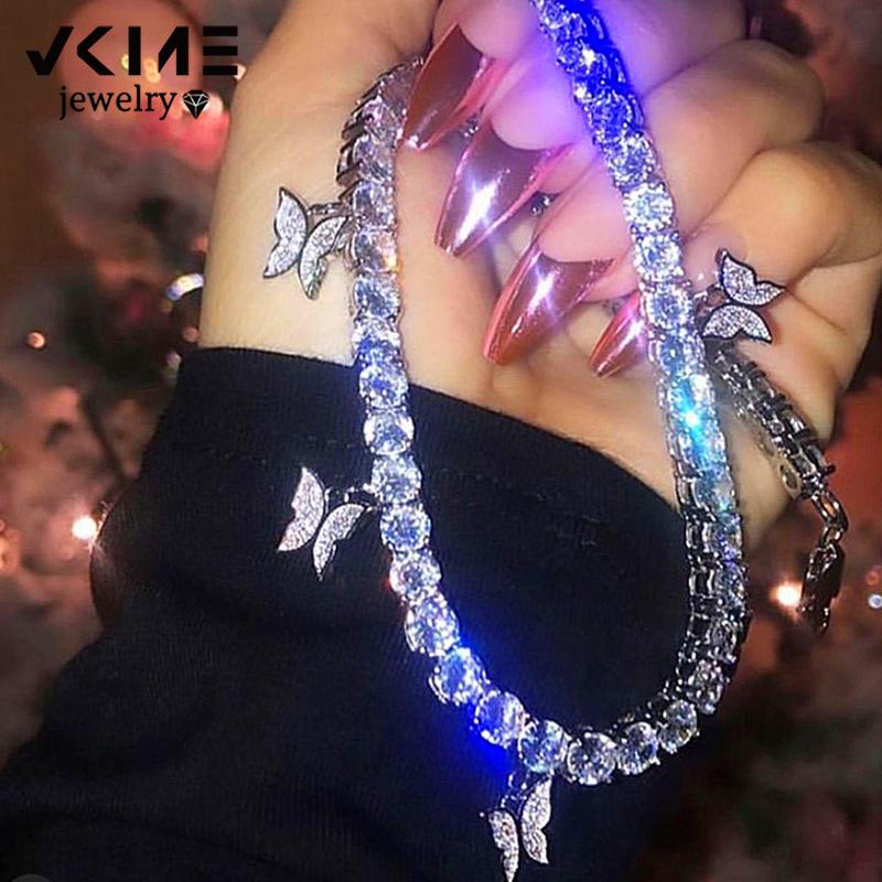 

VKME LUXURY BLING BUTTERFLY CHOKER NECKLACE