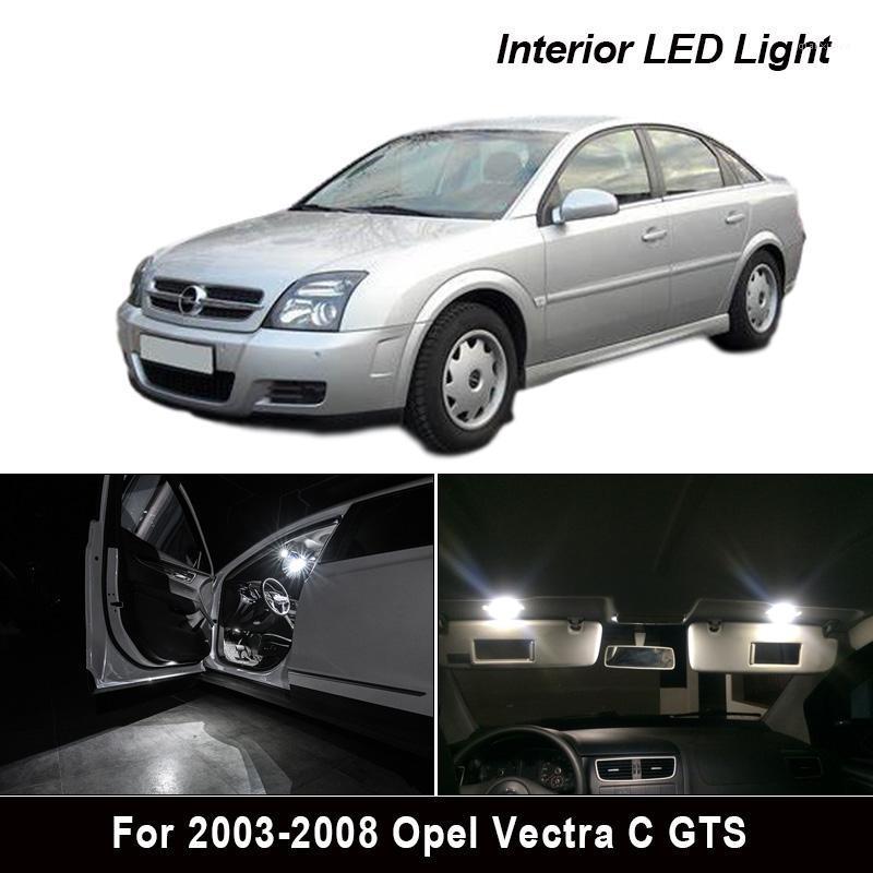

13pcs license plate lamp For 2003-2008 Vectra C GTS Saloon Estate LED bulb Interior Light Kit1, As pic