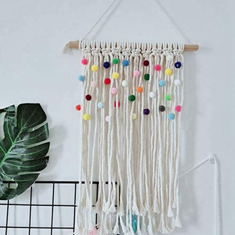 

Colorful Lace Woven Tapestry Wall Kindergarten Decoration Children's Room Ornaments Boho Style Tapestry Background