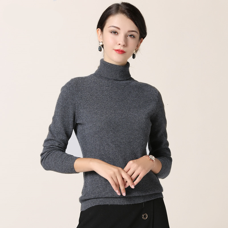

2021 New Turtleneck Sweater Long Sleeve Knitting Keep Warm Cashmere Pullover Tops Knit Tricot Jumper Women Sweaters and Pullovers N3hu, Fuchsia