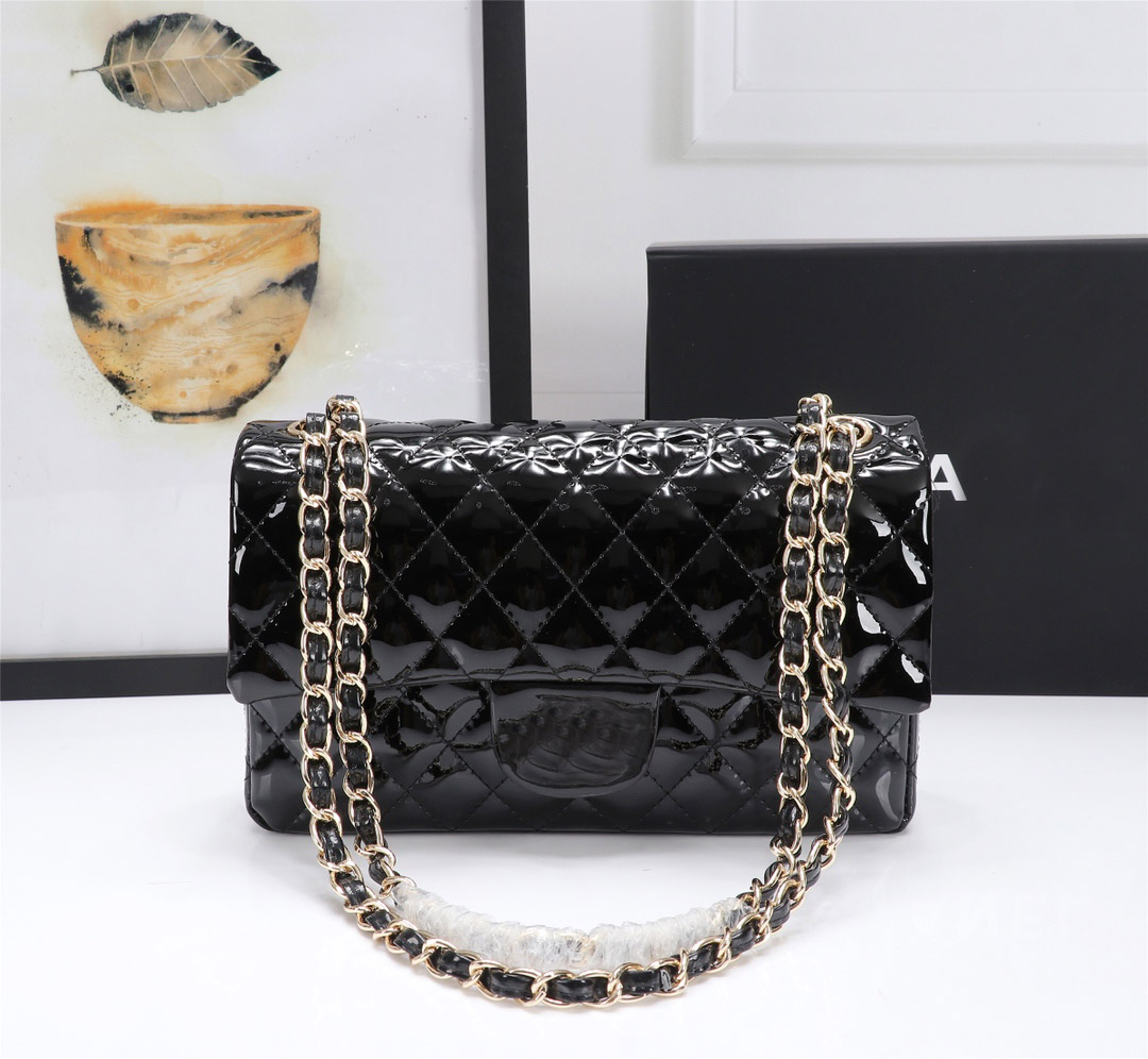 

21SS Fashion Womens Bags Ladies Handbag Crossbody Composite Bag Bright Leather Women Casual Nylon Shoulder Tourism Wallet Black