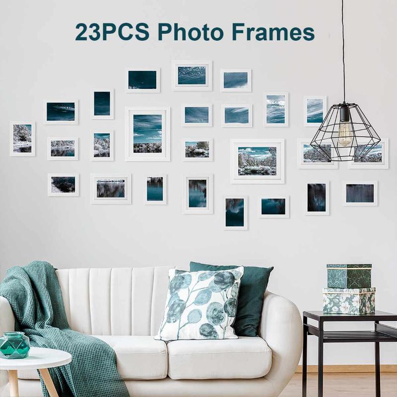 

26Pcs/Set Photo Frame Set DIY Combination Paper Picture Photo Frame Wall Sticker Home Decoration Staircase Living Room