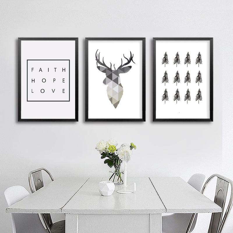 

Geometric Deer Faith Quote Canvas Painting Nordic Poster Wall Art Prints Scandinavian Decoration Pictures Living Room Home Decor1