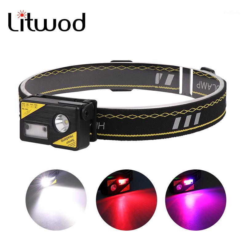 

XM-L2 U3 Sensor Led Headlamp USB Rechargeable Head Cap Lamp Build-in Battery Waterproof Light Headlight Bulbs1