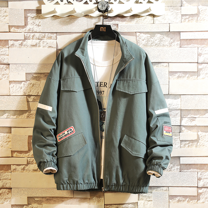 

2021 New Janpan Style Print Spring Autumn Sport Outdoor Black White Jacket Men's Streetwear Clothes Plus Asian Size M-5xl R7o8, 016 1