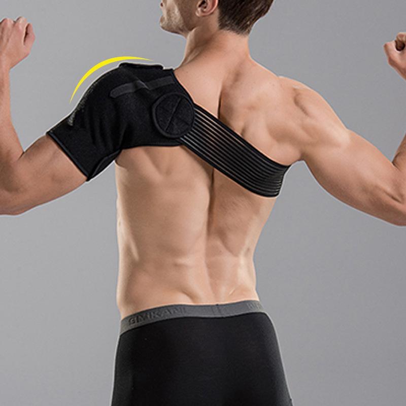 

Men and Women  Breathable Adjustable Warm Bandage Arm Shoulder Joint Pad Support Brace Protection Basketball Badminton, As pic