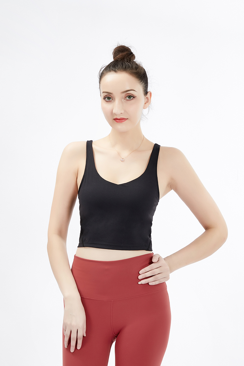 

new uback quick dry padded fitness bras crop tops women solid vesttype nylon yoga workout sports bras with removable pads, Forest green