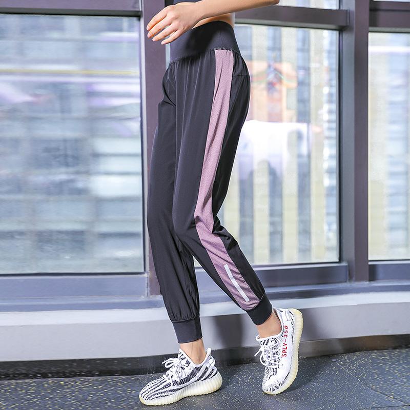 

2021 New Arrival Women Sports Harem Pants Stretchy Slim Fit Running Breathable Leggings Loose Fitness&Body Building Trousers, Gray