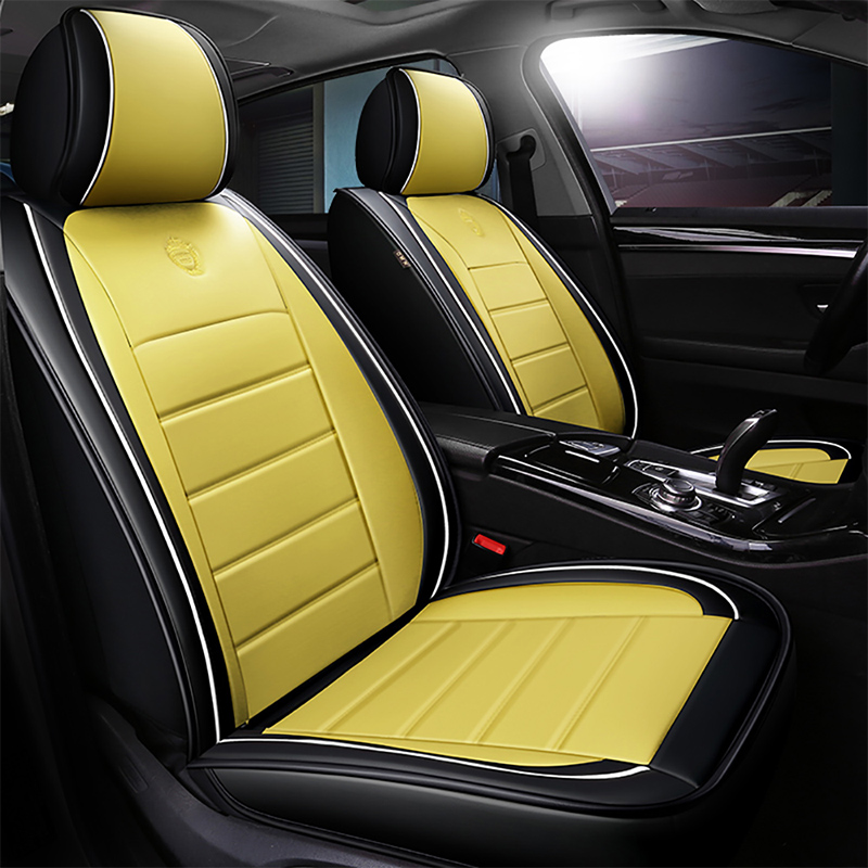 

Pu Leather Car Seat Cover Universal Car Seat Protector for Accessories Full Surround Cover Cushions