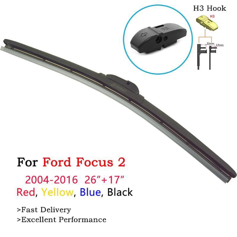 

2Pcs Colorful Windscreen Wiper Blades For Mondeo 4 5 Saloon Hatchback Estate Turnier 2013-2020 Red Blue Winter Wipers1