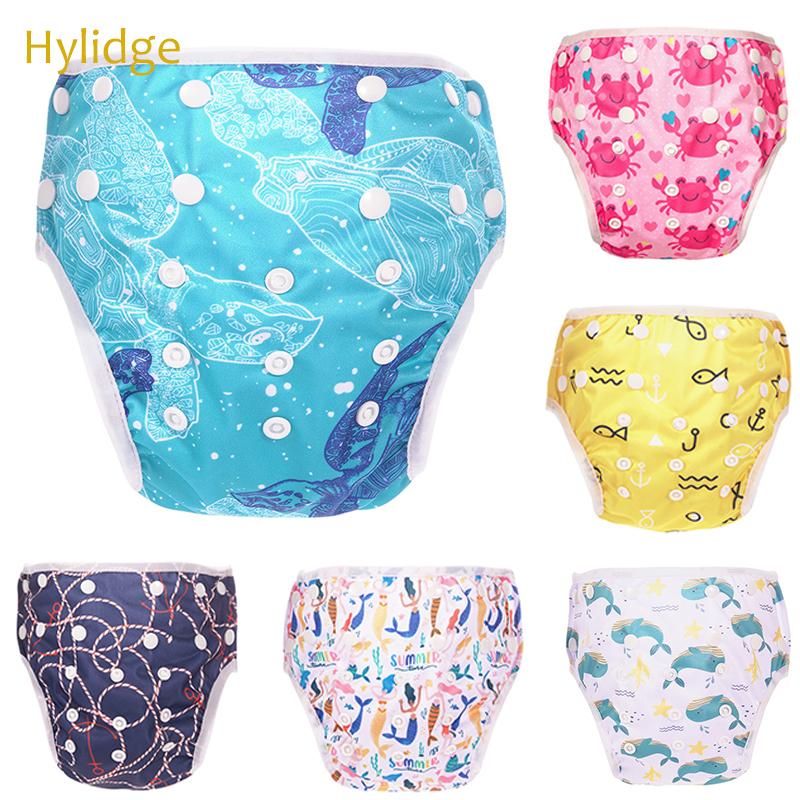

Hylidge Reusable Baby Swimming Diapers Boy Girl Cartoon Swimwear 0-3 years Children Kids Adjustable Summer Swimming Nappy Pants, Ef306