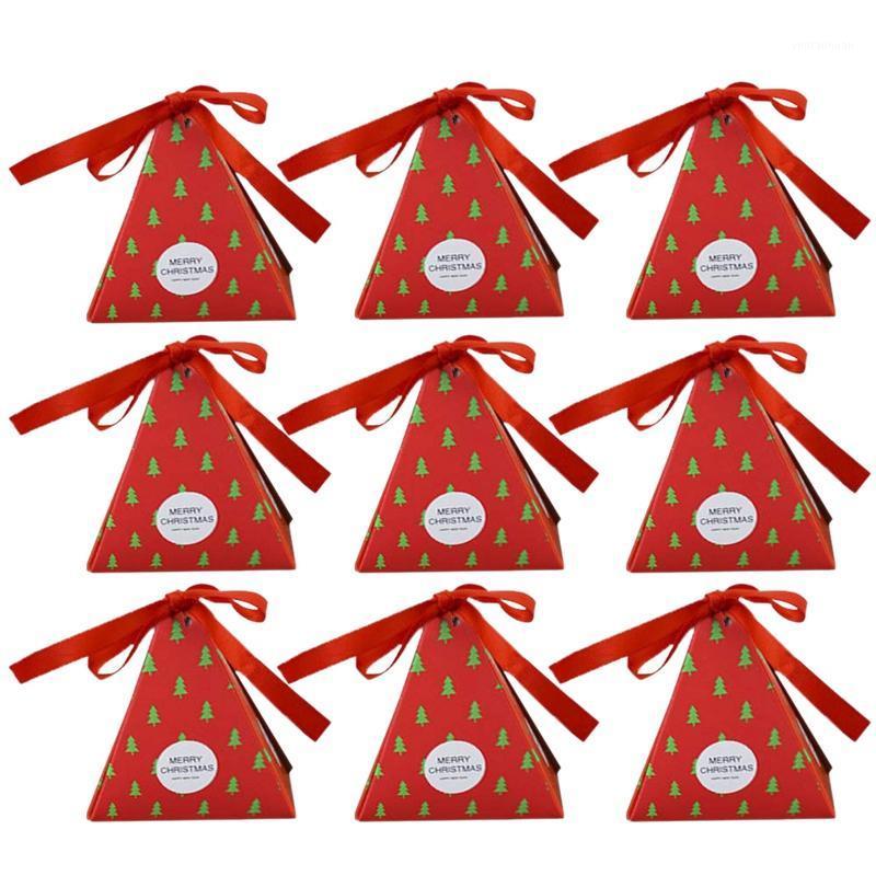 

30 Pcs Gift Boxes Decorative Candy Boxes,Christmas Cookies Candy Bags, Xmas Tree Gift Box Present Packaging for Festival Holiday1