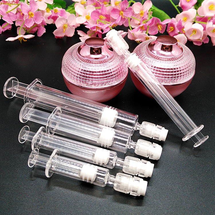 

50pcs 1ml/2ml/3ml/5ml/10ml Empty hydro lifting Water Light Needle Syringe Facial Makeup Tool Eye Cream Refillable tubehigh qualtity