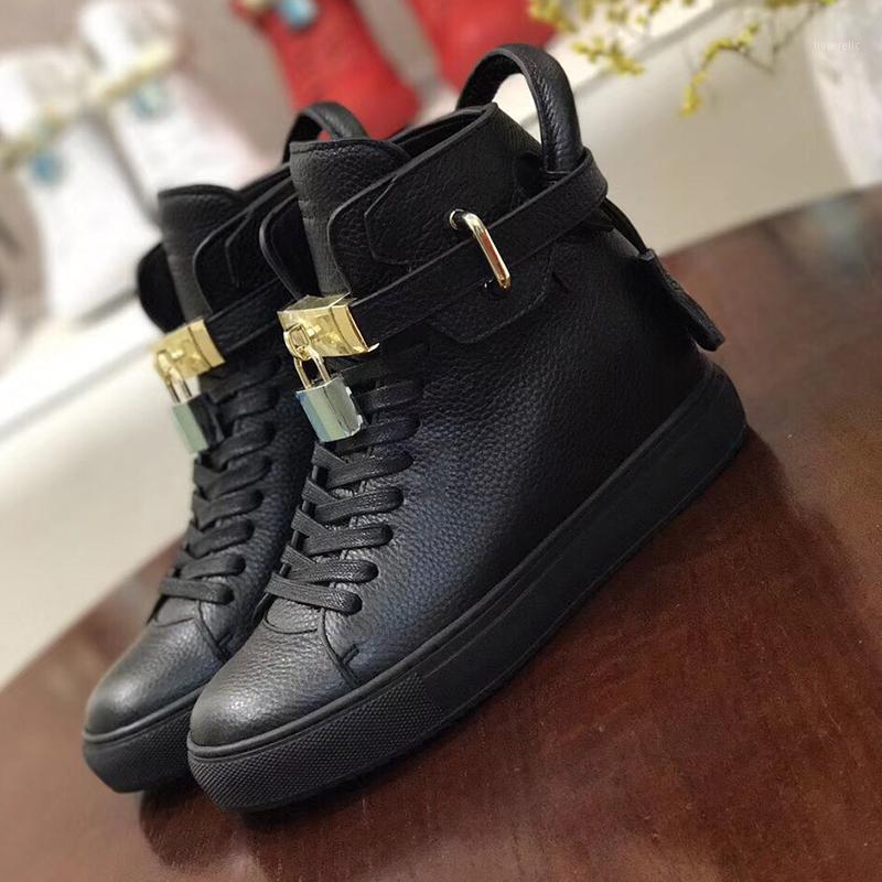 

2021 New Female boots British style thick sole high top versatile lifting work wear leather shoes sponge cake thick heel1, Uu635740b