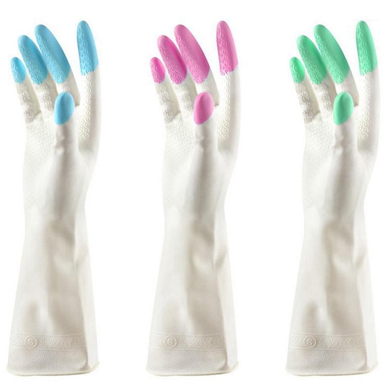 

High Quality Long Sleeve Latex Kitchen Wash Dishes Dishwashing Gloves House Cleaning Kitchen Cleaning Tools1