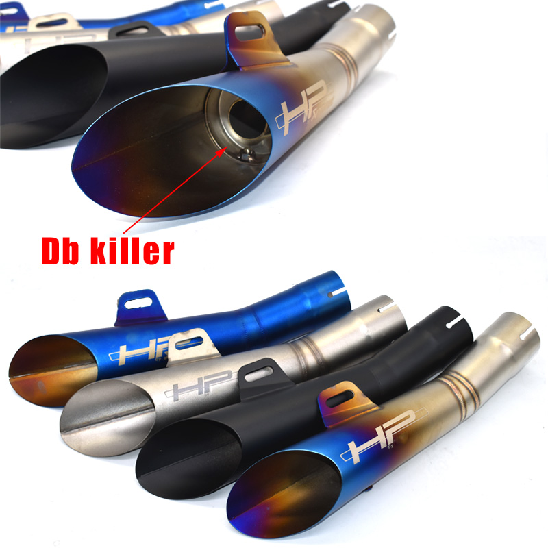 

Universel Motorcycle Slip-on for HP Exhaust Muffler Pipe for Escape Moto Scooter YZF R6 tmax500 With db killer