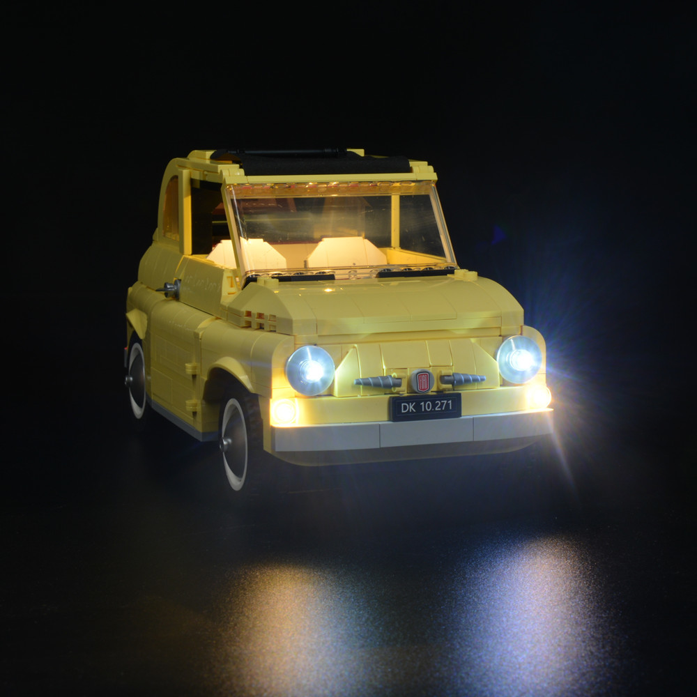 

led Light Kit (classic version) For 10271 FIAT 500 car 1008