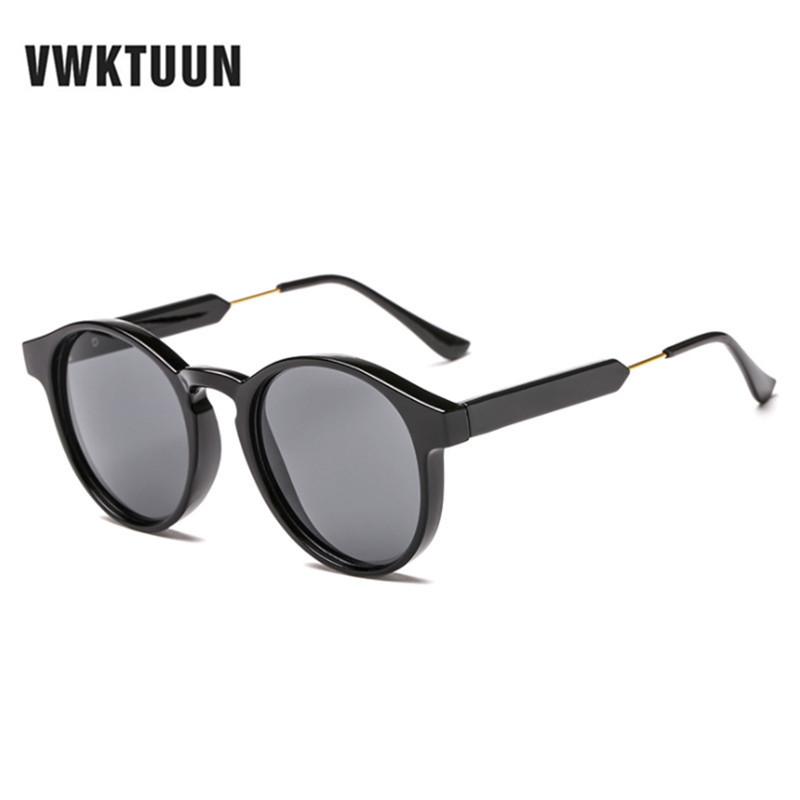 

VWKTUUN New Vintage Sunglasses Retro Transparent Round Sunglasses for Men Women Brand Designer Sun Glasses Eyewear Eyeglasses