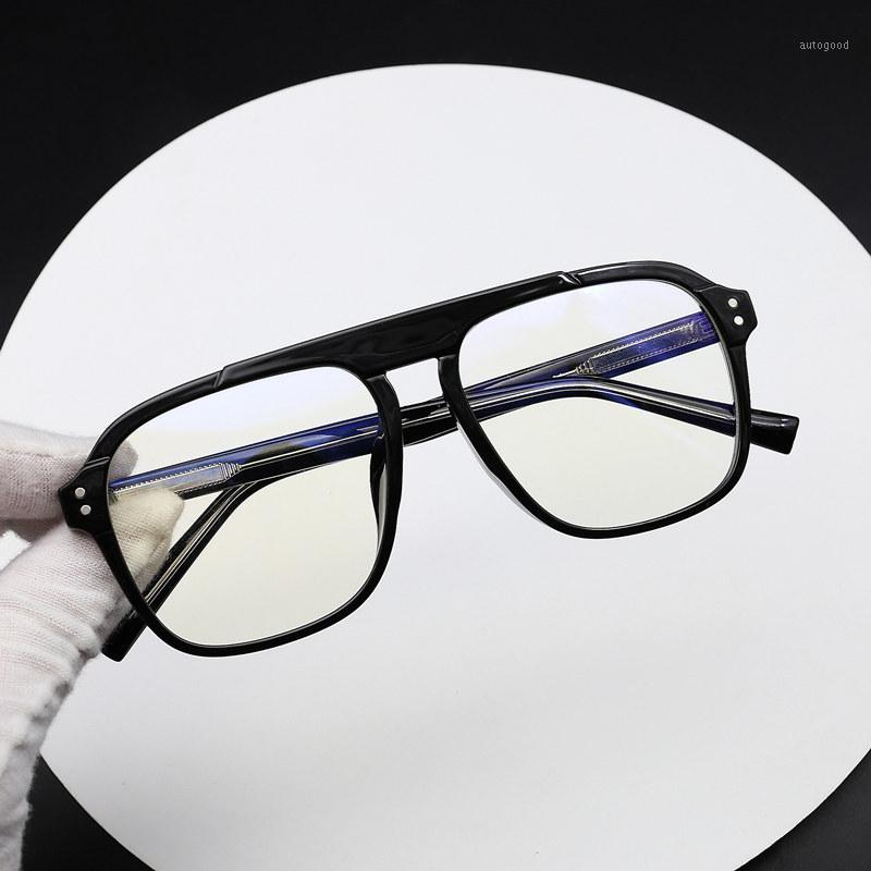 

Sunglasses 2021 Retro Big Box Square Glasses Frame Mens Eyeglasses Men Spectacle Frames Vintage Brand Computer Prescription Myopia Glasses1