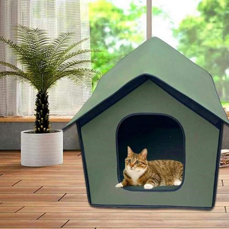 

Pet House Outdoor Waterproof Pet House Thickened Cat Nest Tent Cabin Foldable Shelter Portable Pets Cat Dog Tent Sleep