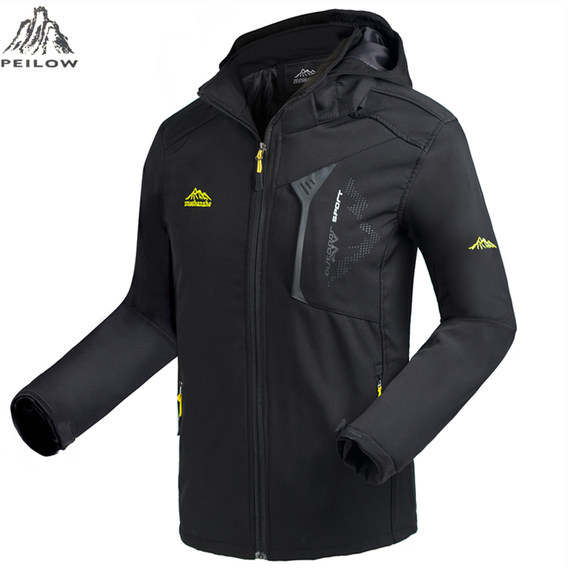 

PEILOW Military Tactical Men Jacket Lurker Shark Skin Soft Shell Waterproof Windproof Men windbreaker Jacket Coat size ~4XL 5XL Y200930, Blue