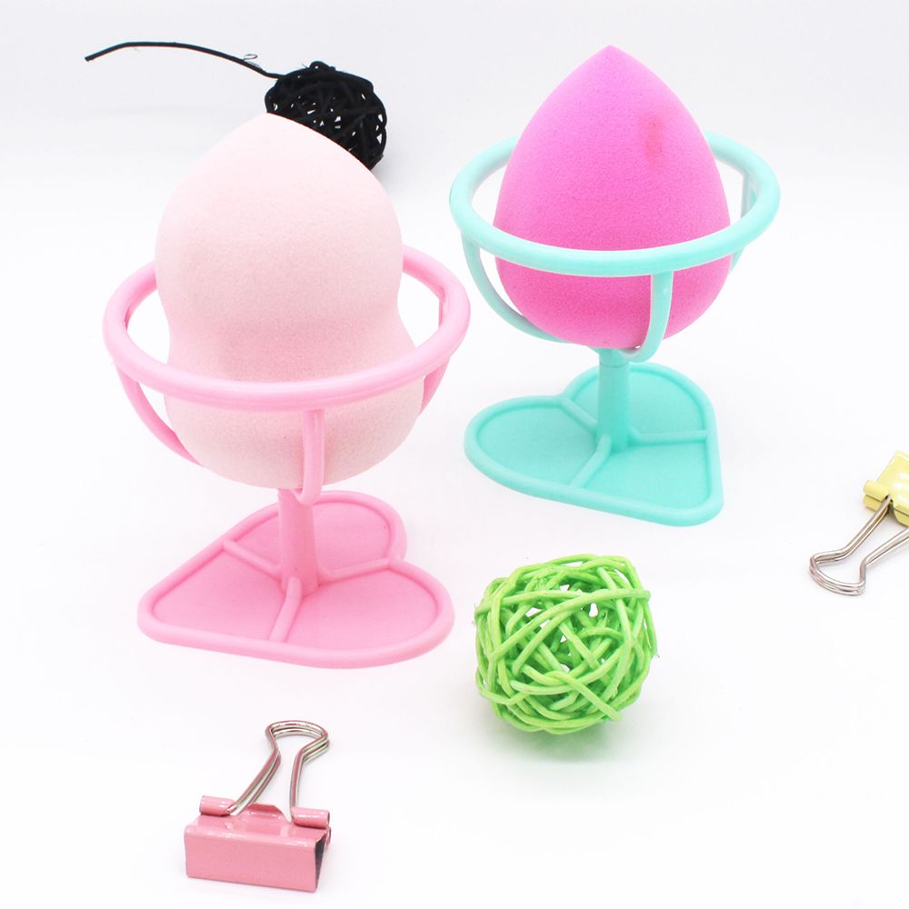 

2pcs Cosmetic Puff Storage Makeup Sponge Holder Puff Organizer Display Stand Sponge Drying Holder Makeup Tools Display Stand