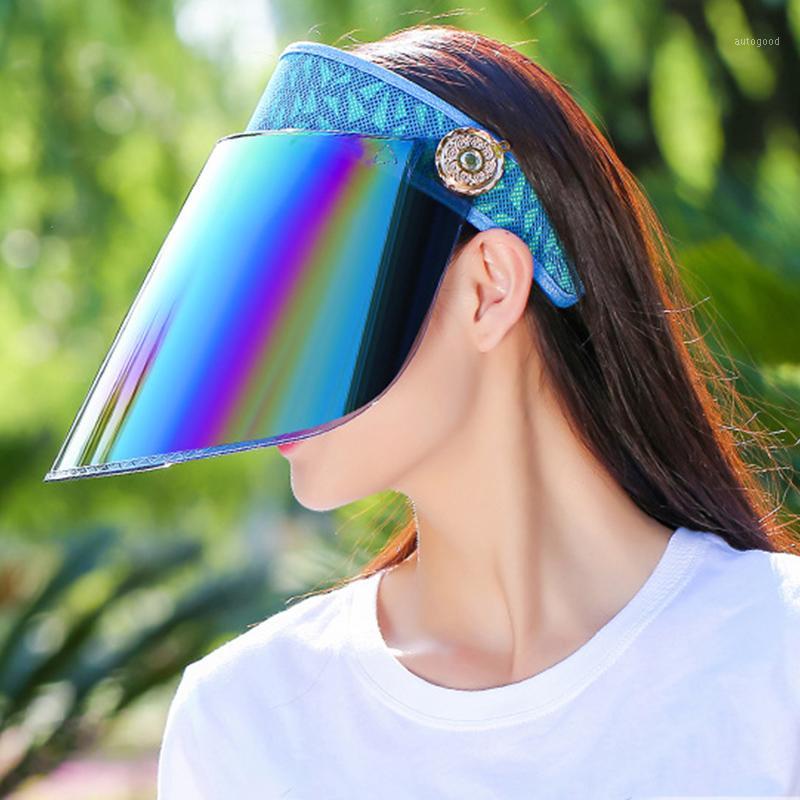 

Wide Brim Hats Adjustable Transparent Big Sunhat For Women Ladies UV Protection Summer Sun Hat Caps Outdoor Helmet Beach Visors Foldable1, 021