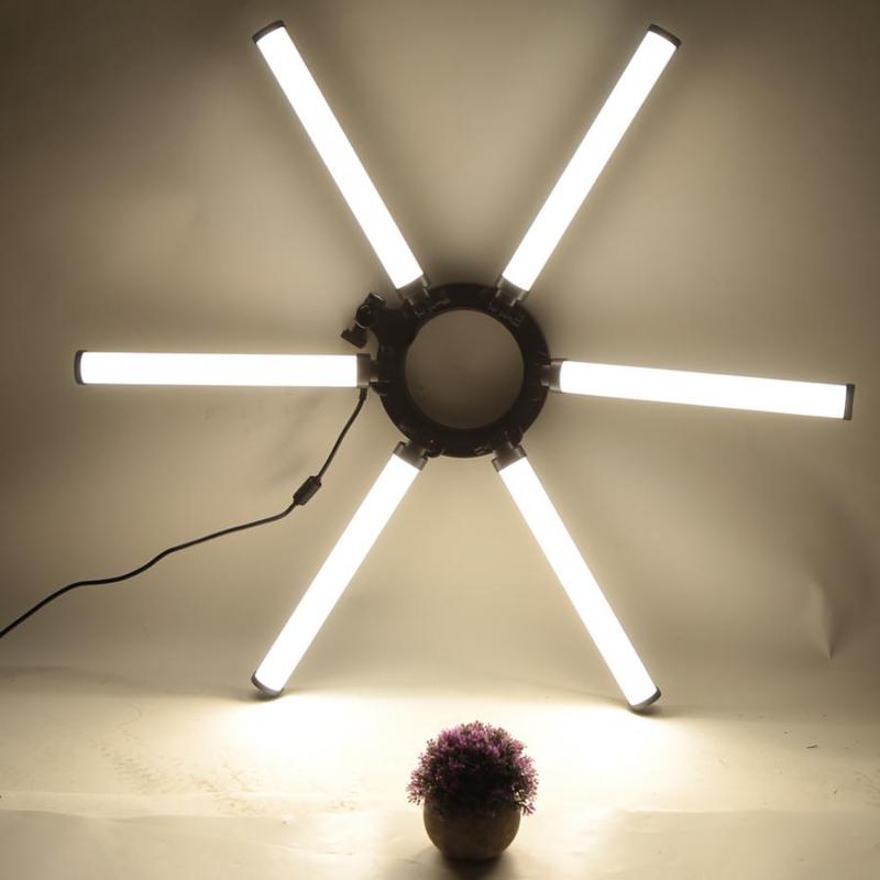 

Foldable LED Fill Lamp Six Tubes Stick Double Color Temperature Live Short Video Photographic Light 110-240V